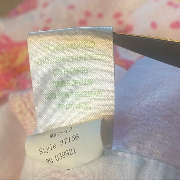 Lilly Pulitzer Tiered Scalloped Edge Conched Out Mini Skirt Size 12 - Picture 4 of 12